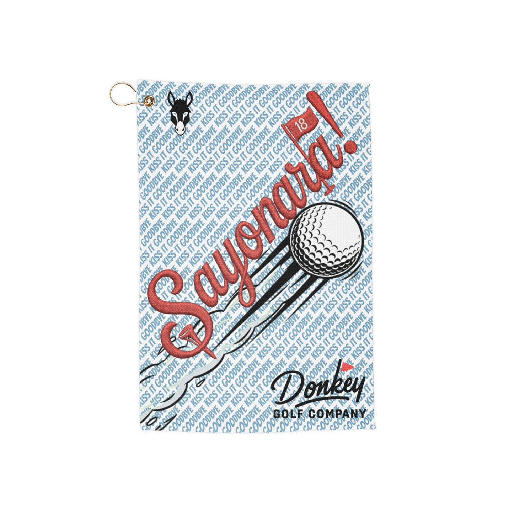 Kiss It Goodbye Golf Towel