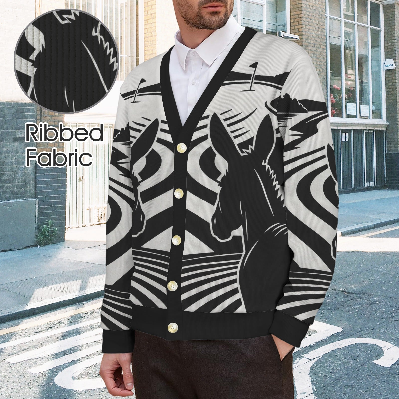 Men's Fancy Donkey Cardigan